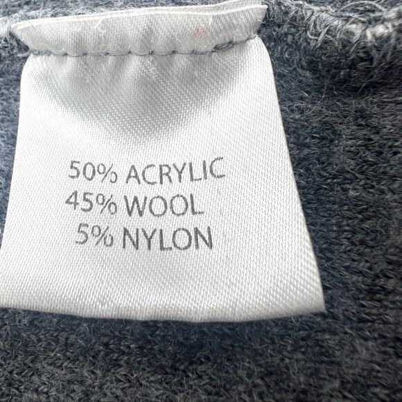 Lineamaglia Italy Womens Open Front Wool Blend Gray Cardigan Size M - Picture 6 of 7